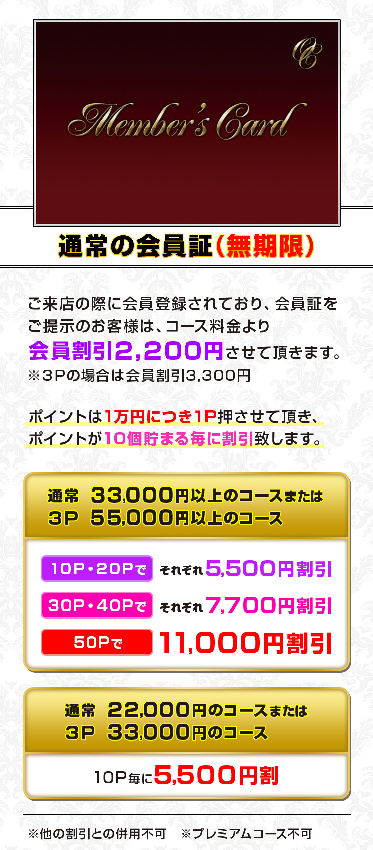 会員証について